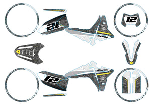 Dekor kit Fantic 50cc 2023-2025 Warfare | Motorradaufkleber | Personalisierung 50cc | armysctv