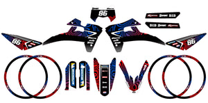 Dekor kit Fantic 50cc 2017-2022 Armee Acyd | Motorradaufkleber | Personalisierung 50cc | armysctv
