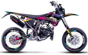 Dekor kit Fantic 50cc2017-2022 Army Haze | Motorradaufkleber | Personalisierung 50cc | armysctv