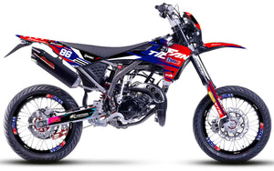 Dekor kit Fantic 50cc 2017-2022 Armee Farbverlauf | Motorradaufkleber | Personalisierung 50cc | armysctv
