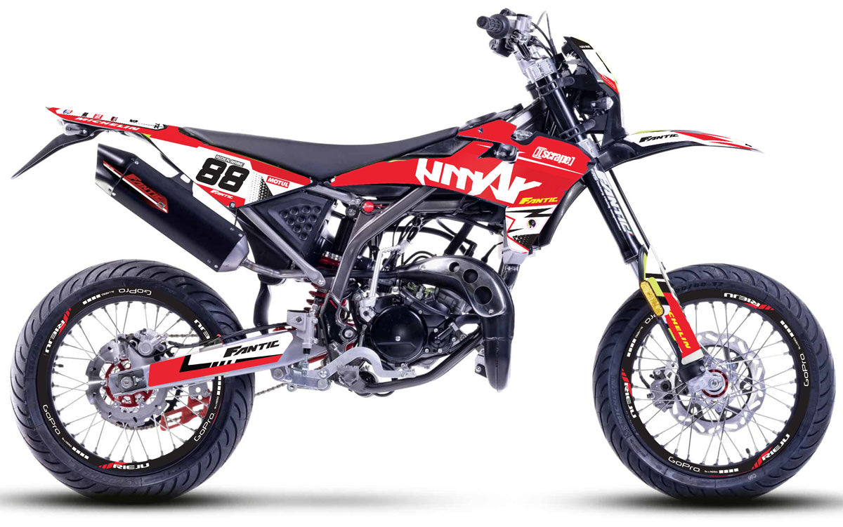 Kit déco Fantic 50cc 2017-2022 Army Legacy V.2 | autocollants moto | personnalisation 50cc | armysctv