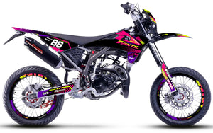 Dekor kit Fantic 50cc 2017-2022 Army Neon | Motorradaufkleber | Personalisierung 50cc | armysctv