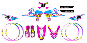 Dekor kit Fantic 50cc 2017-2022 Pink Fox | Motorradaufkleber | Personalisierung 50cc | armysctv