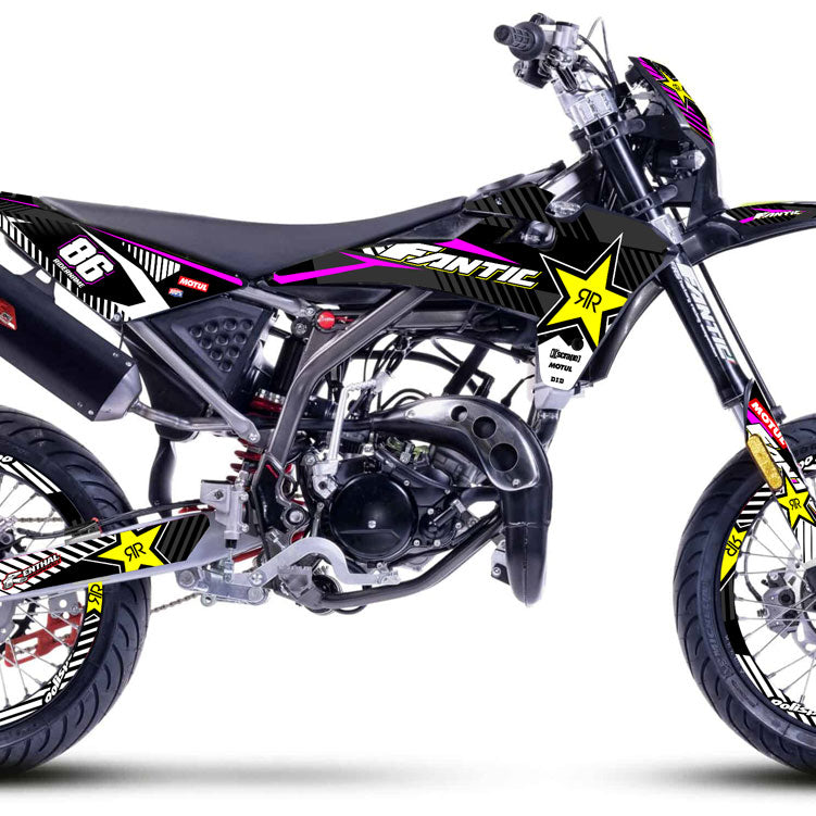 Dekor kit Fantic 50cc 2017-2022 Rockstar | Motorradaufkleber | Personalisierung 50cc | armysctv