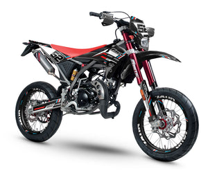 Dekor kit Fantic 50cc 2017-2022 Schwarze Katze | Motorradaufkleber | Personalisierung 50cc | armysctv