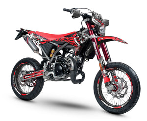 Dekor kit Fantic 50cc 2017-2022 Army Eyes | Motorradaufkleber | Personalisierung 50cc | armysctv