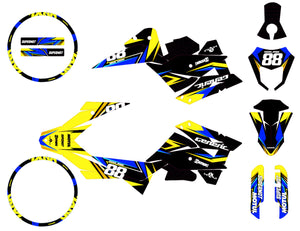 Dekor kit Generic Trigger SM 50cc 2006-2018 Army Finder | Motorradaufkleber | Personalisierung 50cc | armysctv