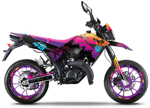 Dekor kit Generic Trigger SM 50cc 2006-2018 Miami | Motorradaufkleber | Personalisierung 50cc | armysctv