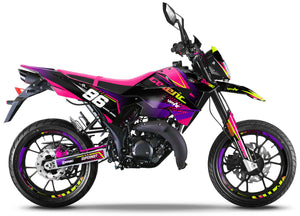 Dekor kit Generic Trigger SM 50cc 2006-2018 Armee Neon | Motorradaufkleber | Personalisierung 50cc | armysctv