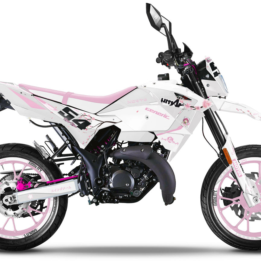 Kit déco Generic Trigger SM 50cc 2006-2018 Army Sakura | autocollants moto | personnalisation 50cc | armysctv