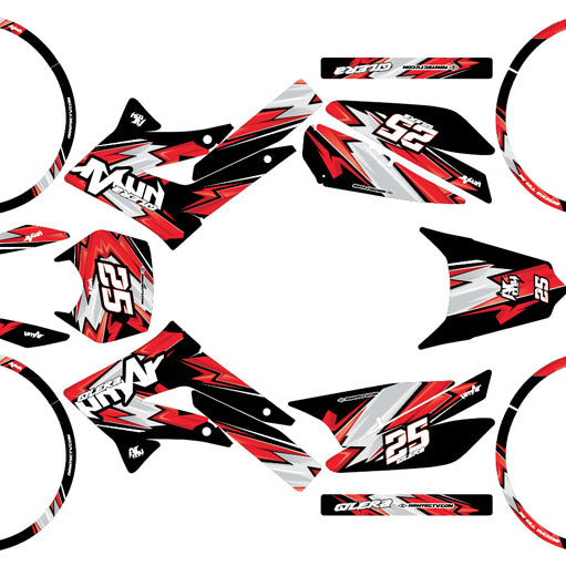 Dekor kit 50cc Gilera SMT 2011-2017 Army Racing | Motorradaufkleber | 50cc Personalisierung | armysctv