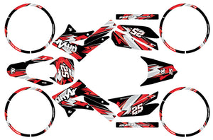 Dekor kit 50cc Gilera SMT 2011-2017 Army Racing | Motorradaufkleber | 50cc Personalisierung | armysctv