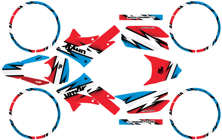 Kit pegatinas 50cc Gilera SMT 2011-2017 Victoria del Ejército | pegatinas para moto | personalización 50cc | armysctv