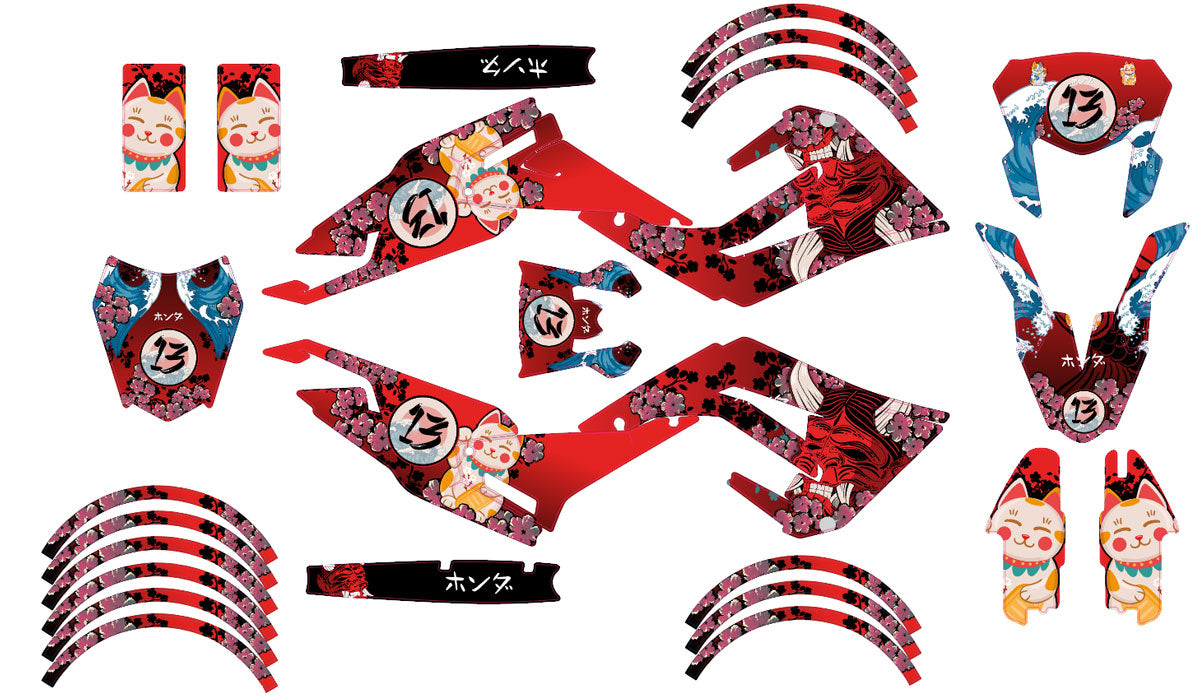 Kit déco 50cc Gilera SMT 2018-2025 Army Arigato | autocollants moto | personnalisation 50cc | armysctv