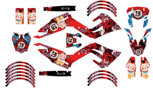 Kit pegatinas 50cc Gilera SMT 2018-2025 Ejército Arigato | pegatinas para moto | personalización 50cc | armysctv