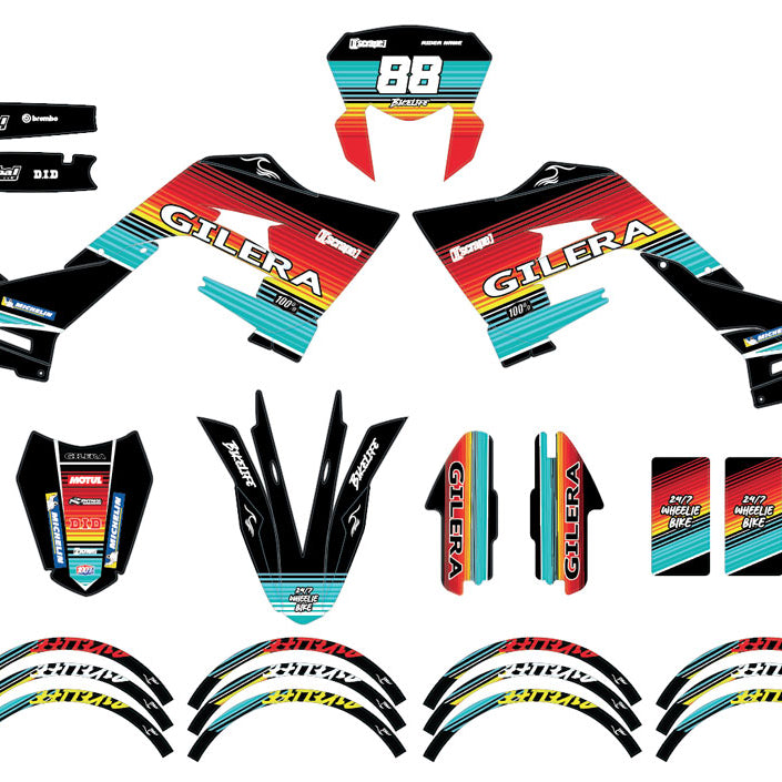 Dekor kit 50cc Gilera SMT 2018-2025 Bikelife | Motorradaufkleber | Personalisierung 50cc | armysctv