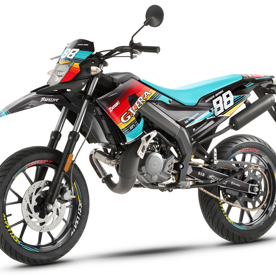 Dekor kit 50cc Gilera SMT 2018-2025 Bikelife | Motorradaufkleber | Personalisierung 50cc | armysctv