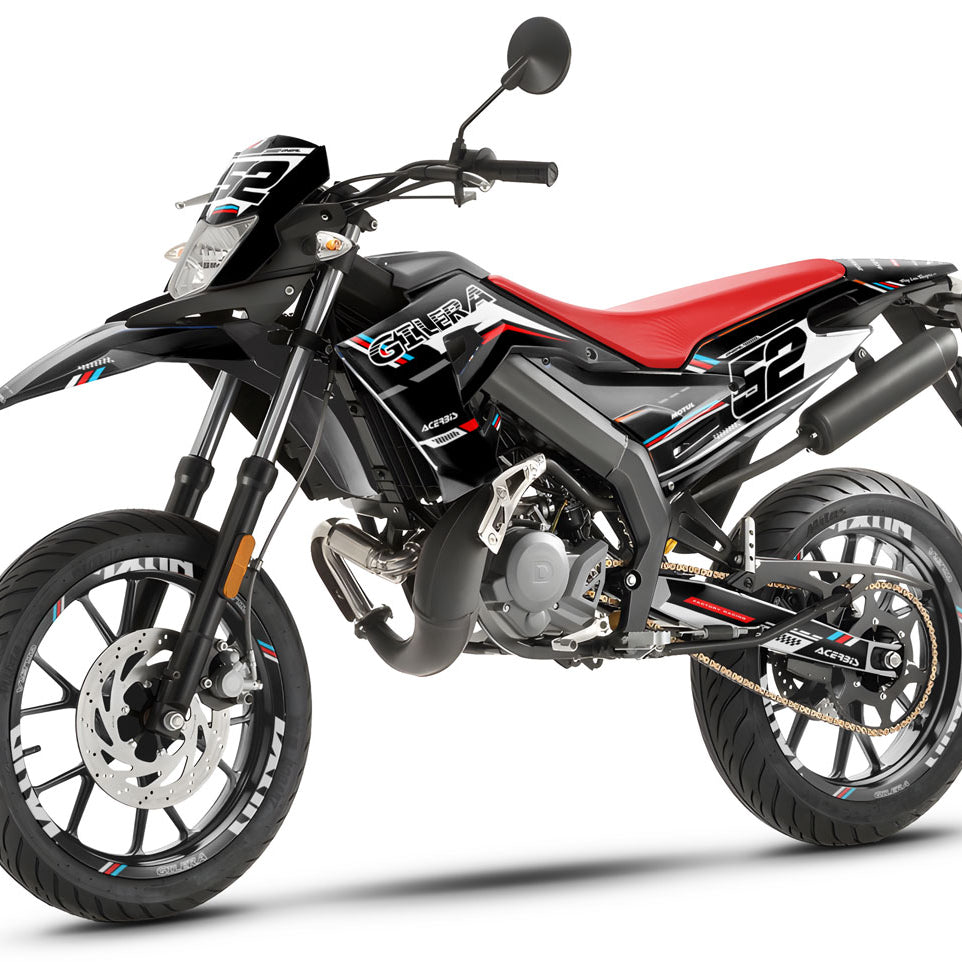 Kit pegatinas 50cc Gilera SMT 2018-2025 Gato Negro | pegatinas para moto | personalización 50cc | armysctv
