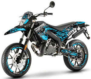 Kit pegatinas 50cc Gilera SMT 2018-2025 Ojos del Ejército | pegatinas para moto | personalización 50cc | armysctv