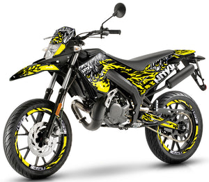 Kit pegatinas 50cc Gilera SMT 2018-2025 Ojos del Ejército | pegatinas para moto | personalización 50cc | armysctv