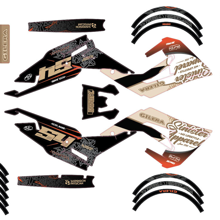 Kit pegatinas 50cc Gilera SMT 2018-2025 Fatality | pegatinas para moto | personalización 50cc | armysctv