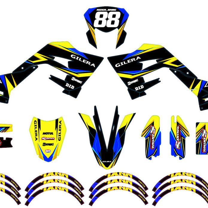 Kit pegatinas 50cc Gilera SMT 2018-2025 Buscador Militar | pegatinas para moto | personalización 50cc | armysctv
