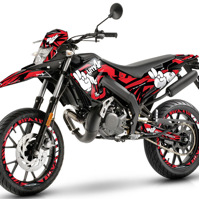 Dekor kit 50cc Gilera SMT 2018-2025 Army Finger | Motorradaufkleber | Personalisierung 50cc | armysctv