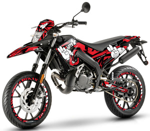 Dekor kit 50cc Gilera SMT 2018-2025 Army Finger | Motorradaufkleber | Personalisierung 50cc | armysctv