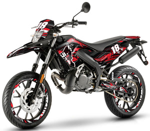 Dekor kit 50cc Gilera SMT 2018-2025 Armee Freiheit | Motorradaufkleber | Personalisierung 50cc | armysctv