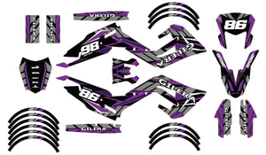 Kit pegatinas 50cc Gilera SMT 2018-2025 Escarcha | pegatinas para moto | personalización 50cc | armysctv