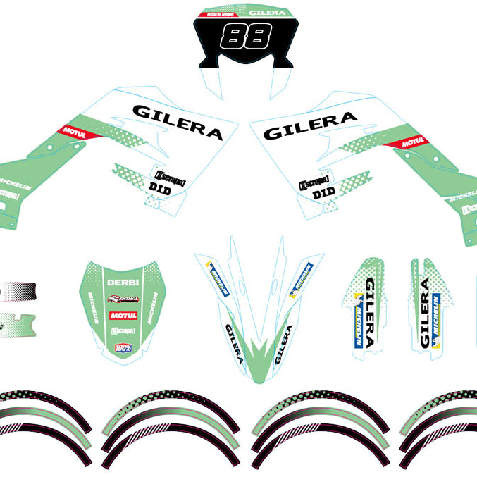 Kit pegatinas 50cc Gilera SMT 2018-2025 Fantasma del Ejército | pegatinas para moto | personalización 50cc | armysctv