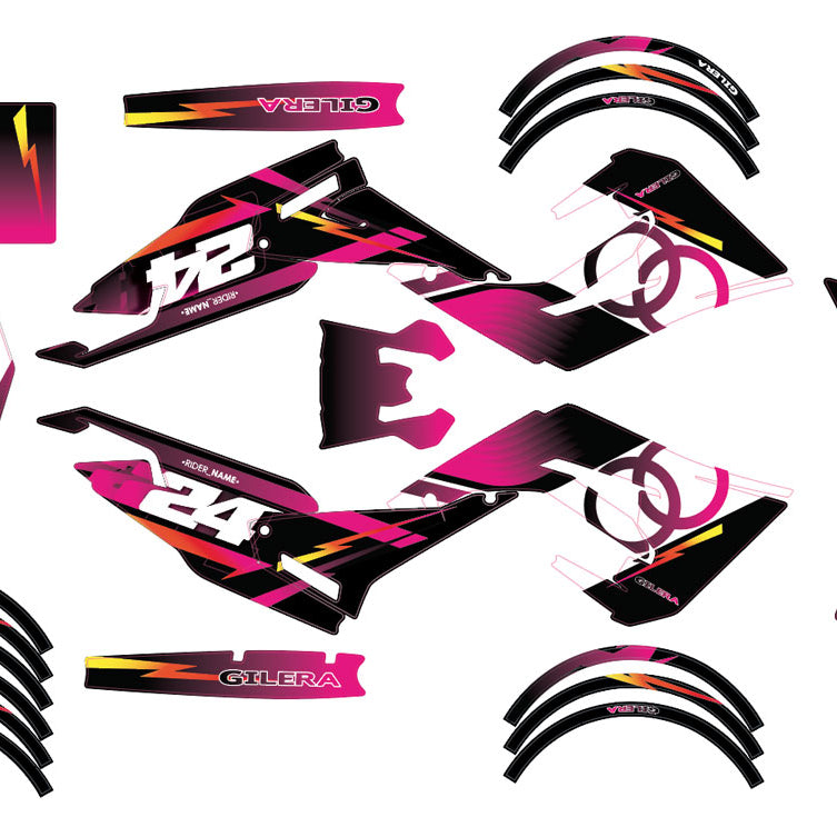Kit pegatinas 50cc Gilera SMT 2018-2025 Ejército Hach | pegatinas para moto | personalización 50cc | armysctv