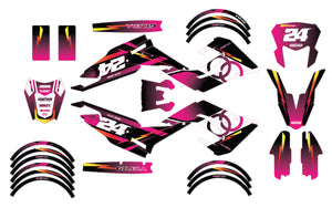 Dekor kit 50cc Gilera SMT 2018-2025 Armee Hach | Motorradaufkleber | Personalisierung 50cc | armysctv