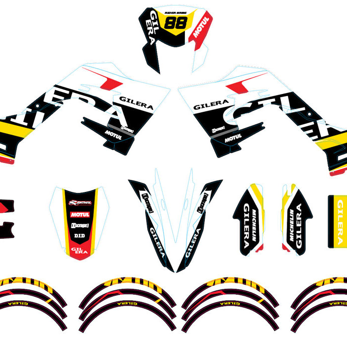 Kit pegatinas 50cc Gilera SMT 2018-2025 Ejército Kainam | pegatinas para moto | personalización 50cc | armysctv