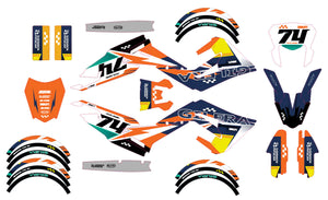Kit pegatinas 50cc Gilera SMT 2018-2025 estilo K | pegatinas para moto | personalización 50cc | armysctv