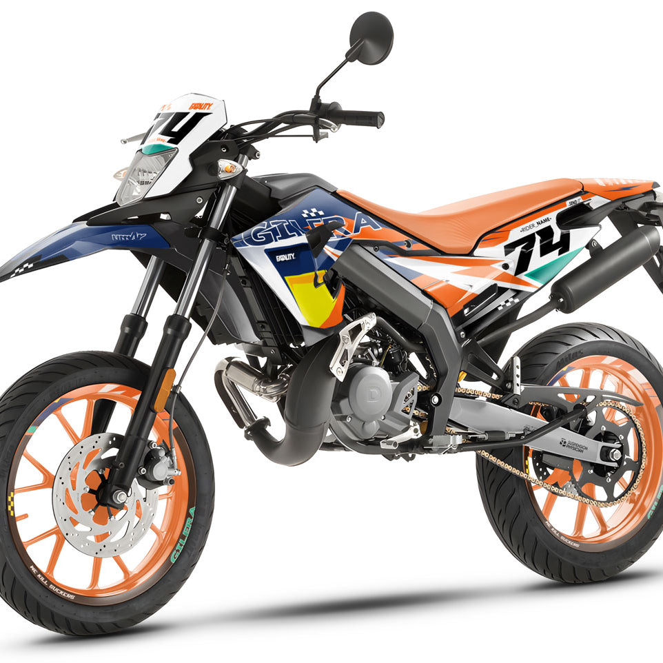 Kit pegatinas 50cc Gilera SMT 2018-2025 estilo K | pegatinas para moto | personalización 50cc | armysctv