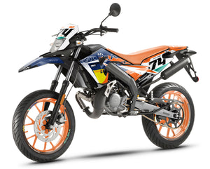Kit pegatinas 50cc Gilera SMT 2018-2025 estilo K | pegatinas para moto | personalización 50cc | armysctv