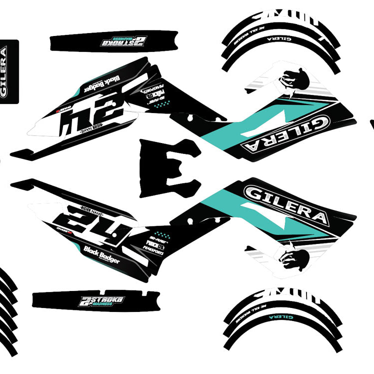 Kit pegatinas 50cc Gilera SMT 2018-2025 Madness | pegatinas para moto | personalización 50cc | armysctv