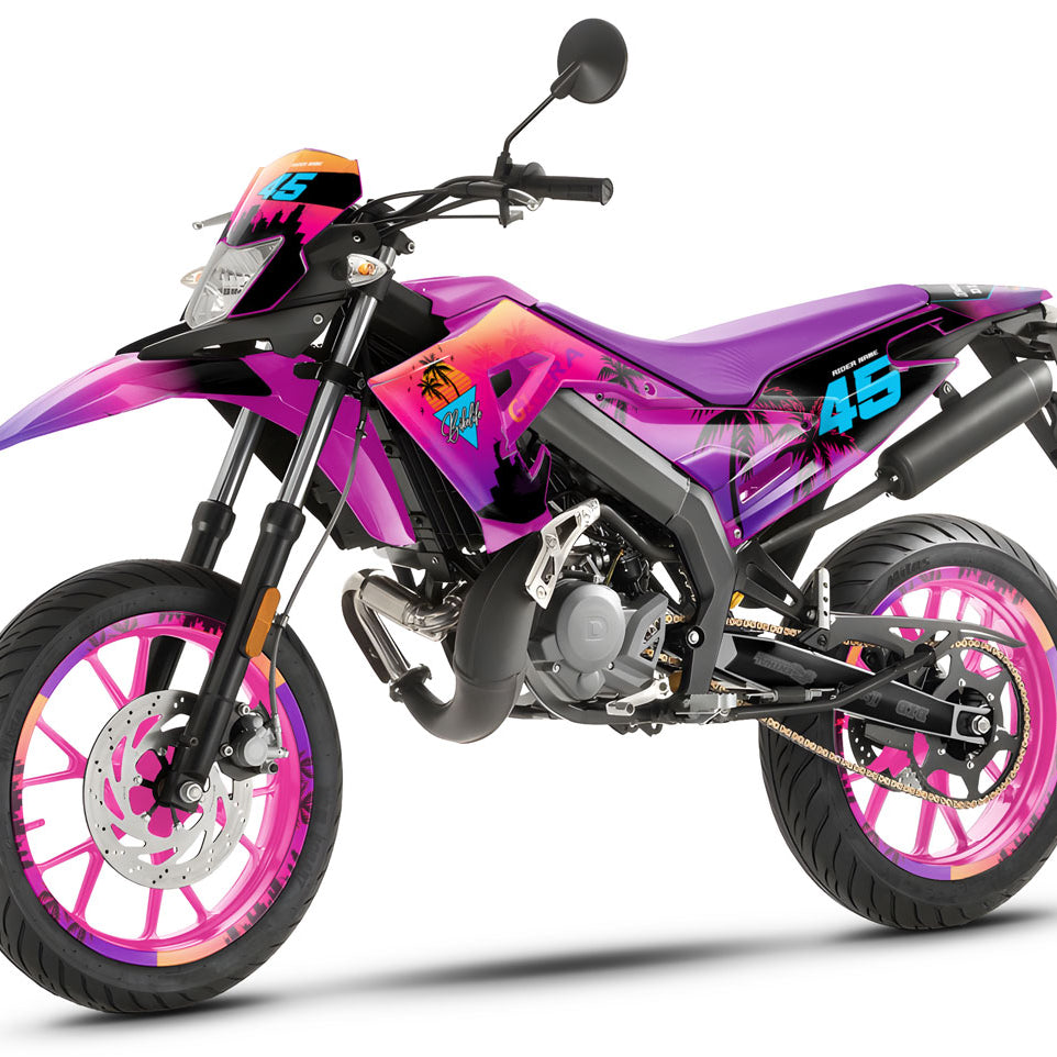 Kit pegatinas 50cc Gilera SMT 2018-2025 Miami | pegatinas para moto | personalización 50cc | armysctv