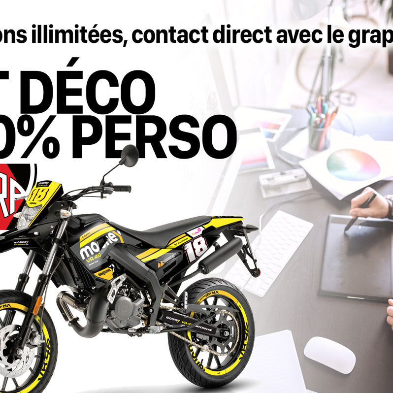 Kit pegatinas 100% personalizado Gilera SMT/RCR 50cc 2018-2025 | pegatinas para moto | personalización 50cc | armysctv