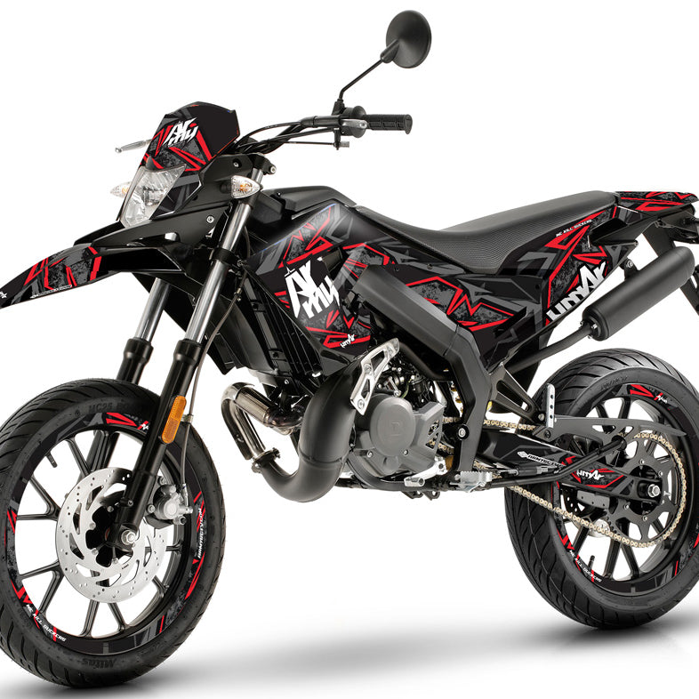 Dekor kit 50cc Gilera SMT 2018-2025 Army Redrum | Motorradaufkleber | Personalisierung 50cc | armysctv