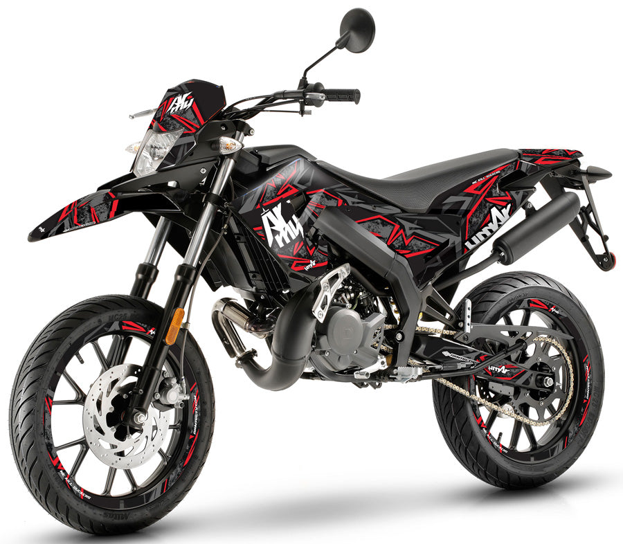 50cc Graphics kit Gilera SMT 2018-2025 Army Redrum | motorcycle stickers | 50cc customization | armysctv