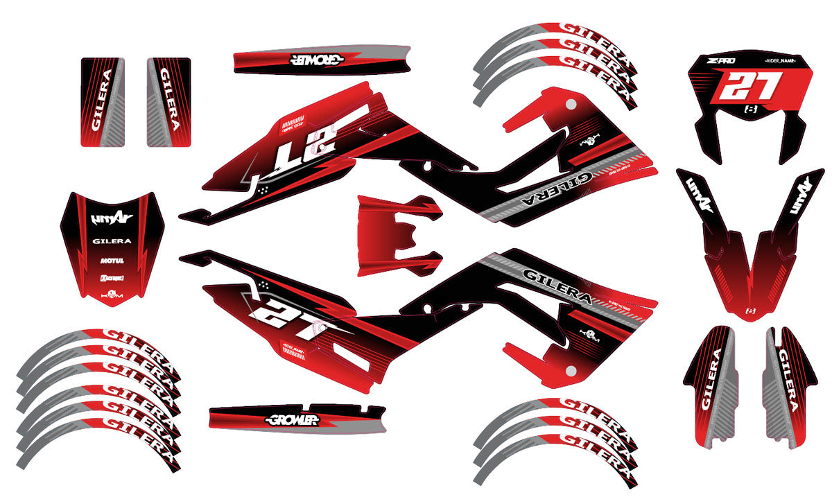 Kit déco 50cc Gilera SMT 2018-2025 Army Septième | autocollants moto | personnalisation 50cc | armysctv