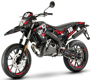 Kit déco 50cc Gilera SMT 2018-2025 Army Speeder | autocollants moto | personnalisation 50cc | armysctv