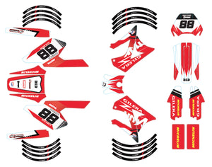 Dekor kit 50cc Gilera RCR/SMT 2004-2010 Erbe | Motorradaufkleber | Personalisierung 50cc | armysctv