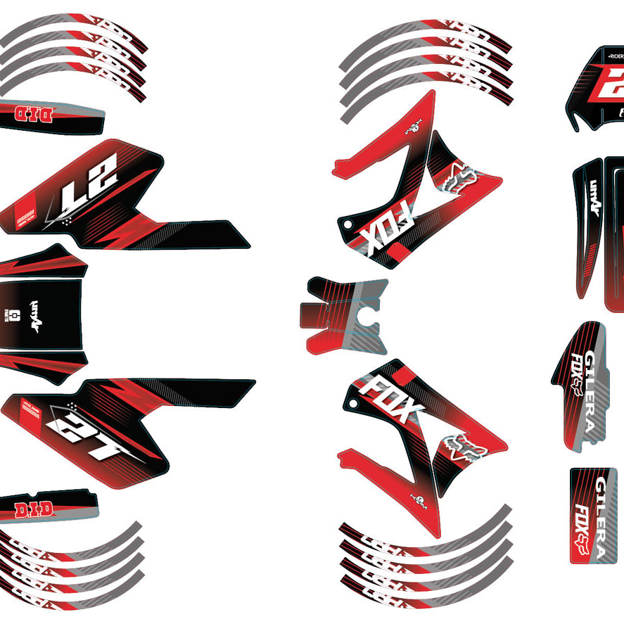 50cc Graphics kit Gilera RCR/SMT 2004-2010 Seventh | motorcycle stickers | 50cc customization | armysctv