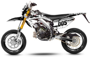 Dekor kit HM CRM 50 Derapage Army Greys | Motorradaufkleber | Personalisierung 50cc | armysctv