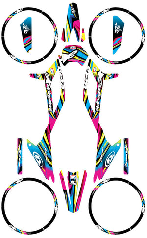 Dekor kit Beta RR 50 Motard 2021-2025 Armee CMYK | Motorradaufkleber | Personalisierung 50cc | armysctv
