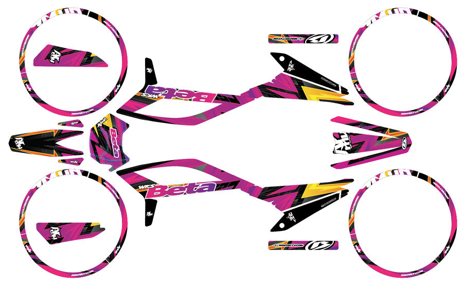 Kit pegatinas Beta RR 50 Motard 2021-2025 Army Split | pegatinas para moto | personalización 50cc | armysctv