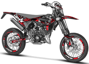 Dekor kit Beta RR 50 Motard 2021-2025 Army Eyes | Motorradaufkleber | Personalisierung 50cc | armysctv